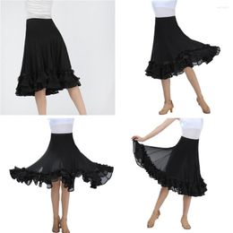 Stage Wear Waltz Flamenco Costume Ballroom Dance Skirt For Women Ladies Practise Dress