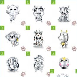 Charms Authentic 925 Sterling Sier Baby Giraffe Charm For Original Diy Bracelet Or Bangle Jewelry Make 2025 Q2 Drop Delivery 2022 Fin Dhzb7