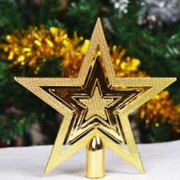 Christmas Decorations 1/2PC Tree Top Sparkle Stars Hang Xmas Decoration Ornament Treetop Topper Decor Supplies Gift