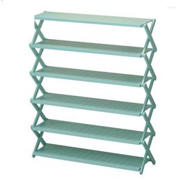 Clothing Storage Multi-storey Shoe Rack Home Simple Dust-proof Shoes Cabinet Student Dormitory Folding Bamboo Shelf Sapateira Free Instal