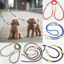 Dog Collars Hands Free Leash Running 1.4cm Thick Nylon Durable Multifunctional Training Premium Double Traction