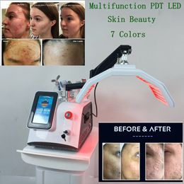 Professional 6 in 1 Multifunction Photodynamic PDT LED Light Therapy Machine Skin Rejuvenation Phototherapy Aqua Oxygen Jet Peeling Skin Whitening Equipment