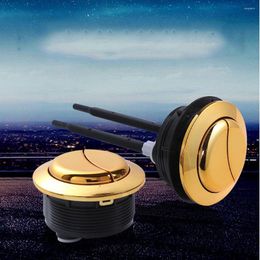 Bath Accessory Set Dual Flush Toilet Tank Gold Colour Button Round Shape Push Bathroom Accessories 48mm/58mm