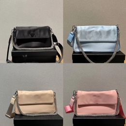 Neue Designer-Tasche Luxus Damen Umhängetaschen Handtasche Designer Umhängetasche Geldbörse Damen Geldbörsen Hochwertige einfarbige Nylon-Kettentasche