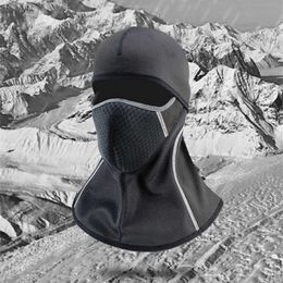 Cycling Caps Masks 1pc Winter Cycling Cap Mask Neck Warmer Polar Fece Balaclava Men Women Beanies Thermal Head Cover Tactical Sports Ski Caps L221014