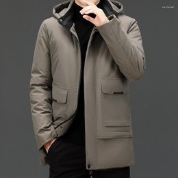 Men's Down Men Top Grade Warm Winter Designer Quality Hooded Casual Fashion Parka Jacket Windbreaker Coats Clothes