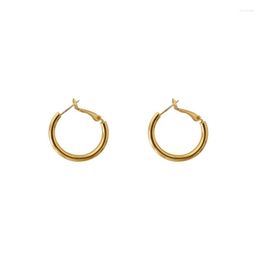 Hoop Earrings Retro Gold Minimalist C Shape Round Fashion Personality Large Women And Girls Jewellery Gifts