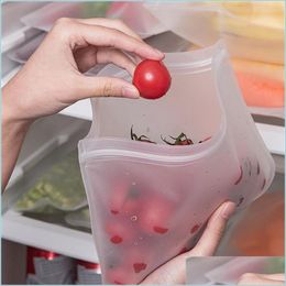 Food Storage Organisation Sets Eva Food Fresh Bag Refrigerator Cleaning Organiser Sealed Rec Transparent Storage Containers Kitchen Dhueq