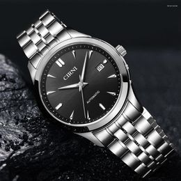 Wristwatches Luxury Dress Watch Mens Automatic Watches 40mm Classic Business Mechanical Sapphire Glass Waterproof Clocks CIRNI