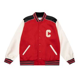 Cel Best-quality Ce College Jacket Mens Sportswear Designer Baseball Jackets 3d Embroidery Long Sleeve Silk Coat Men Women Cardigan Sweatshirt Star1922