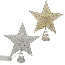 Christmas Decorations Shining Tree Topper Star Ornaments For Holiday Parties Family Dance Shopping Centre Dropship