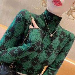 Women's Sweaters Turtleneck Hip Hop Luxury for puff Dress long-sleeved T-shirt Warm Tops Women's Clothing