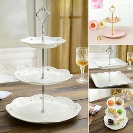 Bakeware Tools Dessert Decoration Rack Round Tray Wholesale Cake Stand Holder Fruits Birthday Party Wedding Patera 2/3 Layers Parts