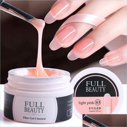 Nail Gel 15Ml Nail Quick Building Gel For Acrylic Nails Fibre Uv Led Art Manicure Jelly White Clear Extension Gels Drop Delivery 202 Dh0Rv