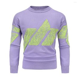 Men's Sweaters Autumn Loose Men's Pullover Sweater Luminous Fashion Anti-pilling Fabric