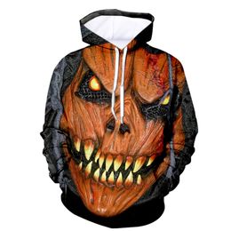 Men's Hoodies & Sweatshirts Autumn/winter New 3D Hallowmas Print European and American Loose Pullover 060