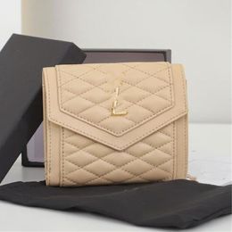designer wallets woman High-end classic purse women's Caviar leather fashion wallet for woman single zipper multi-function card bag SL03