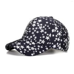 Ball Caps P6 Hat Fashion Women Men Sport Star Print Breathable Beach Baseball Cap Hip Hop Sun Hats Extra Large