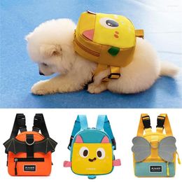 Dog Collars Waterproof Puppy Harness Bag For Small Medium Dogs Walking Pet Self Backpack Poodle Samoyed Cat Mascotas Perros Accesorios