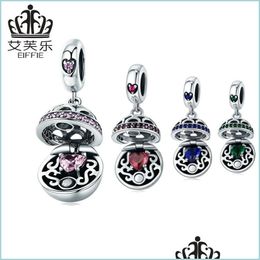 Charms Authentic 925 Sterling Sier Love Gift Box Dangle Ball Charm Pendant Fit Women Bracelet Necklaces Jewellery Drop Delivery 2022 Dhh1A