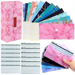 Gift Wrap 31 Pieces Cash Envelopes System For Budgeting 15 Waterproof Budget Money Expense Sheets With 24 Labels