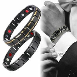 Link Bracelets Magnetic Therapy Fit Plus Bracelet Weight Loss Energy Detachable Men's Accessory Couple Jewellery