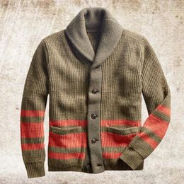 Men's Sweaters Men's Autumn Winter Men Solid Turn-down Collar Knitting Cardigan Single-breasted Buttons Coat Warm Knit Sweater Jumpers