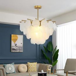 Pendant Lamps Nordic Wind Chimes Bedroom Ins French Light Luxury Living Room Creative Simple Modern Master Study Crystal Chandelier