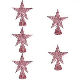 Christmas Decorations 5pcs Tree Topper Projector Festive Vertical Star Furnishing Decoration Ornaments