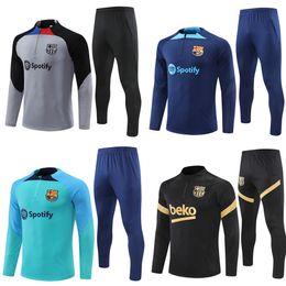 21 22 ANSU FATI Camisetas de Football 2022/23 Барселона Мужчины и Детские горечатые костюмы Set Set для взрослых мальчиков Griezmann F. de Jon
