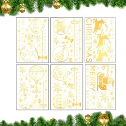 Christmas Decorations Seasonal Window Clings Merry Decals For Glass Windows PVC Film Party Supplies Home