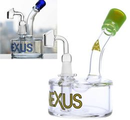 Nexus Solid Glass Bongs Hookahs circulation of water downstem Recycler Oil Rigs Water Pipes with 14 mm joint VERY unique