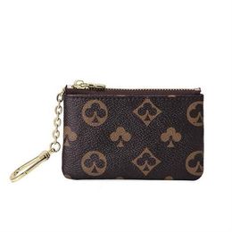 2022 Wallet CLES Designer Fashion Womens Men Ring Credit Card Holder Coin Purse Mini Bag Charm Accessories330L