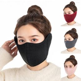 Berets Winter Outdoor Fleece Cycling Riding Windproof Cold-proof Earmuffs Warm Ski Masks Ear Protection Warmer