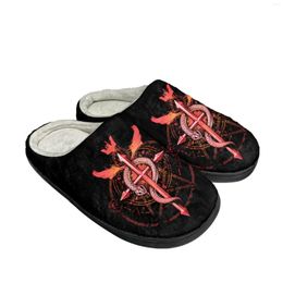 Slippers Edward Elric Fullmetal Alchemis Home Cotton Custom Mens Womens Sandals Plush Casual Keep Warm Shoes Thermal Slipper