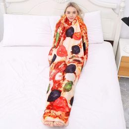 Blankets Blanket Double Sided Giant Flour Tortilla Throw Novelty For Your Family Soft And Comfortable Flannel