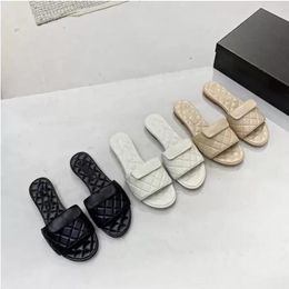 Designer Shoes Sandals Slides Size34 Shallow Mouth Low Heel Fashion Versatile Single Slippers Cloth Brand Classic Flat Bottom High Heel Leather Sole 2022 Slipper