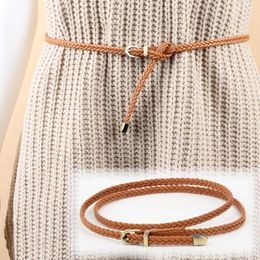 Belts Women Belt Style Waist Bands Chain Rope Braided Dress Casual Thin For Ladies Clothes Accessories