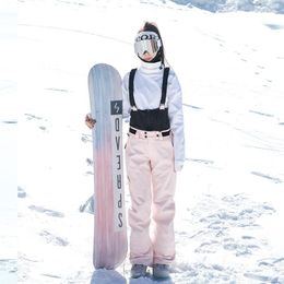 Skiing Pants Winter Ski Women's Men Overalls Outdoor Sports Snowboard Quilted Warm Snow Windproof Waterproof Suits