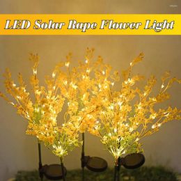 Garden Lamp Light Solar LED Waterproof Landscape Rape Blossoms Gift Home Lawn Yard Flower Outdoor Party