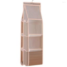 Storage Boxes Hanging Organizers Thicken Organizer Foldable Polyester Double-sided Handbag Luggage Rack For Living Room