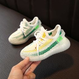 Кроссовки Baby Toddler Shoes Kids Boy Undefined Кроссовки Модные сандалии Fluorescent Sole Sports Running Tenis Children Flat Повседневная обувь L221013