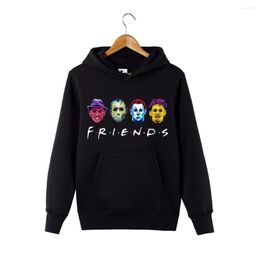 Men's Hoodies Horror Friends Squad Friday The 13th Hoodie Sweatershirt Massacre Halloween Movie Gift