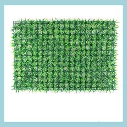 Garden Decorations 40X60Cm Artificial Grass Simation Plant Wall Plastic Lawn Mat Indoor Background Decoratio Drop Delivery 2021 Home Dh0Ab