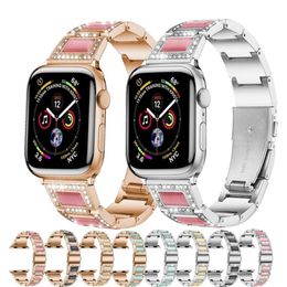 Luxury Diamond Watchband Strap for Apple Watch Ultra 49mm 8 7 41mm 45mm 44mm 40mm 42mm 38mm Women replacement bracelet straps fit iWatch series SE 6 5 4