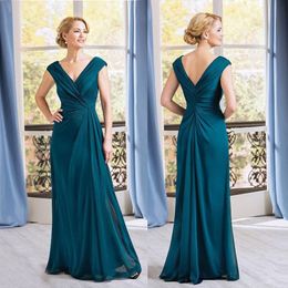 Mother of the Bride dresses with green sleeves simple and modern V-neckline for wedding partyelegance more size NEW IN