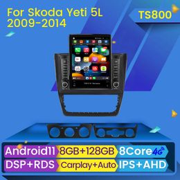 Android 11 Player DSP CarPlay Car dvd Radio Multimidia Video Navigation GPS for Skoda Yeti 5L 2009 - 2014 Tesla Style 2 Din