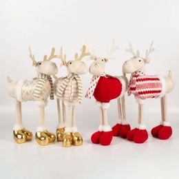 Christmas new cross-border spot cartoon elk ornaments fabric RRB16388