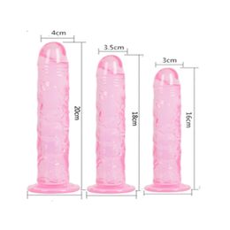big adult sex toys UK - Fabric Erotic Soft Jelly Dildo Anal Butt Plug Realistic Dick Strong Suction Cup Adult Toys G-spot Orgasm Big Penis Sex Toys For Woman