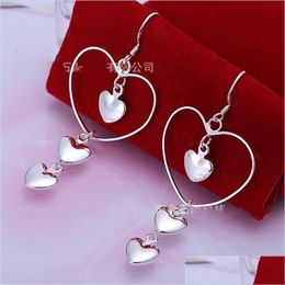 Dangle Chandelier Love Heart Shaped Earring Dangle Fashion Long Trend Jewellery Woman Ear Pendants Accesories Valentines Day Gifts 3 3 Dhnyk